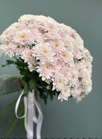 Монобукет из хризантем «Розовое облачко» от интернет-магазина цветов в 