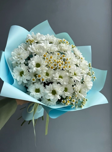 Букет из хризантем «Ромашковое облачко» от интернет-магазина цветов в 