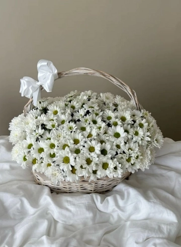 Композиция в корзине « Ромашковое утро» от интернет-магазина цветов в 