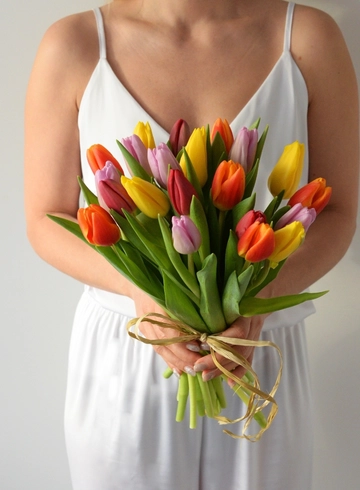 21 тюльпан микс  от интернет-магазина цветов в 